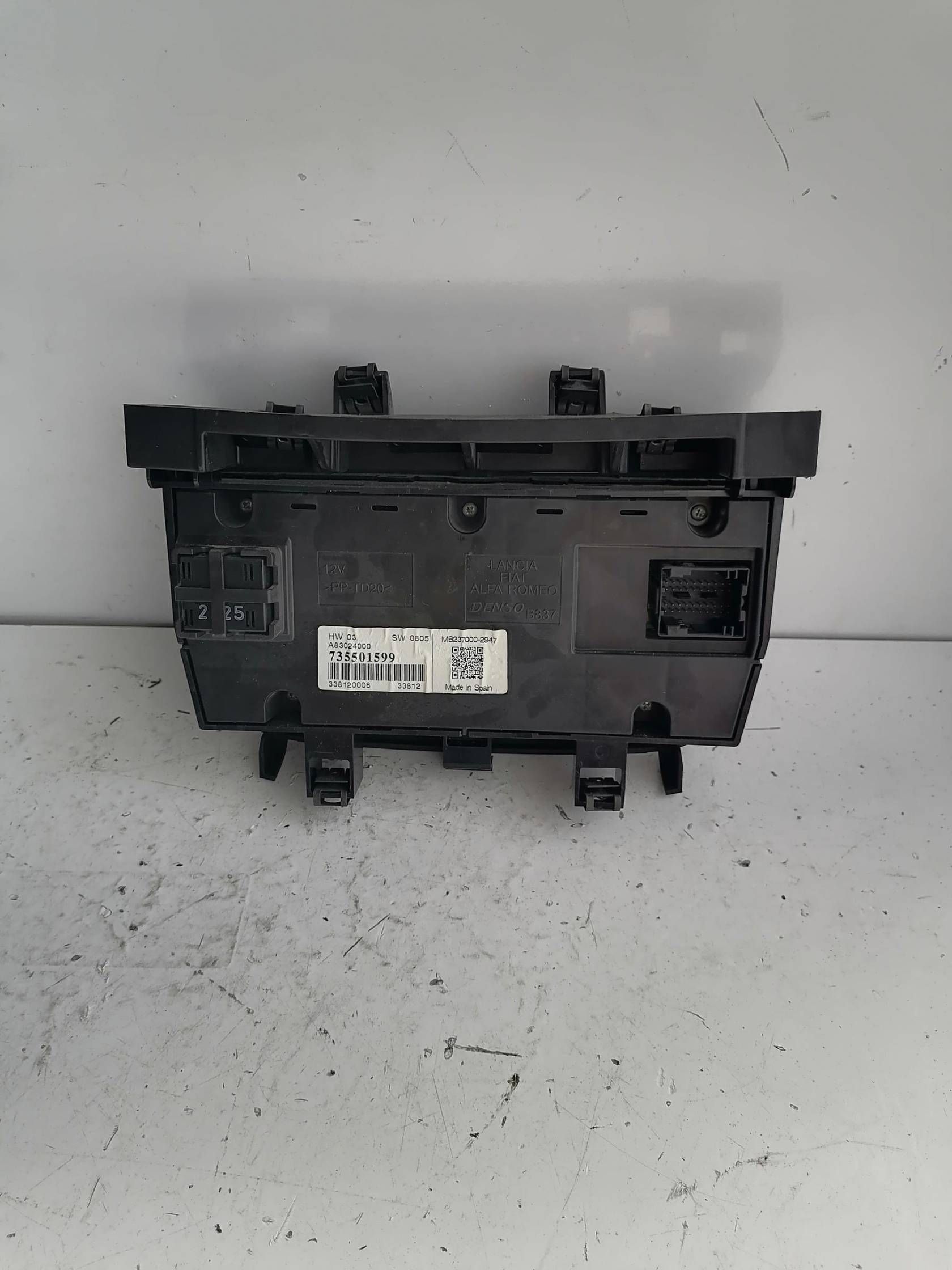 Blocco comando climatizzazione